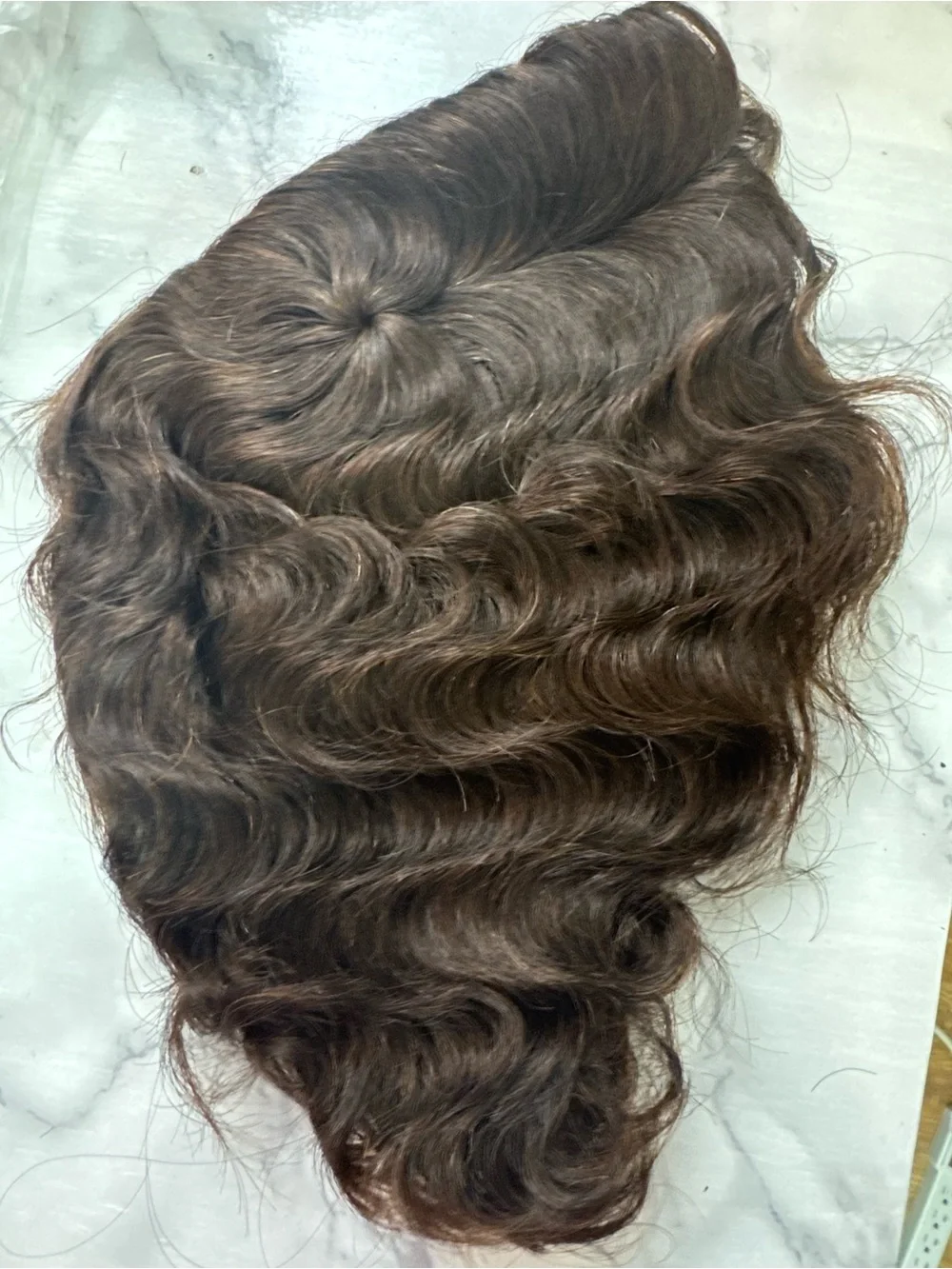 100% Human Hair Brown Pixie Cut Wig Glueless Finger Wave Short Wig Natural Looki